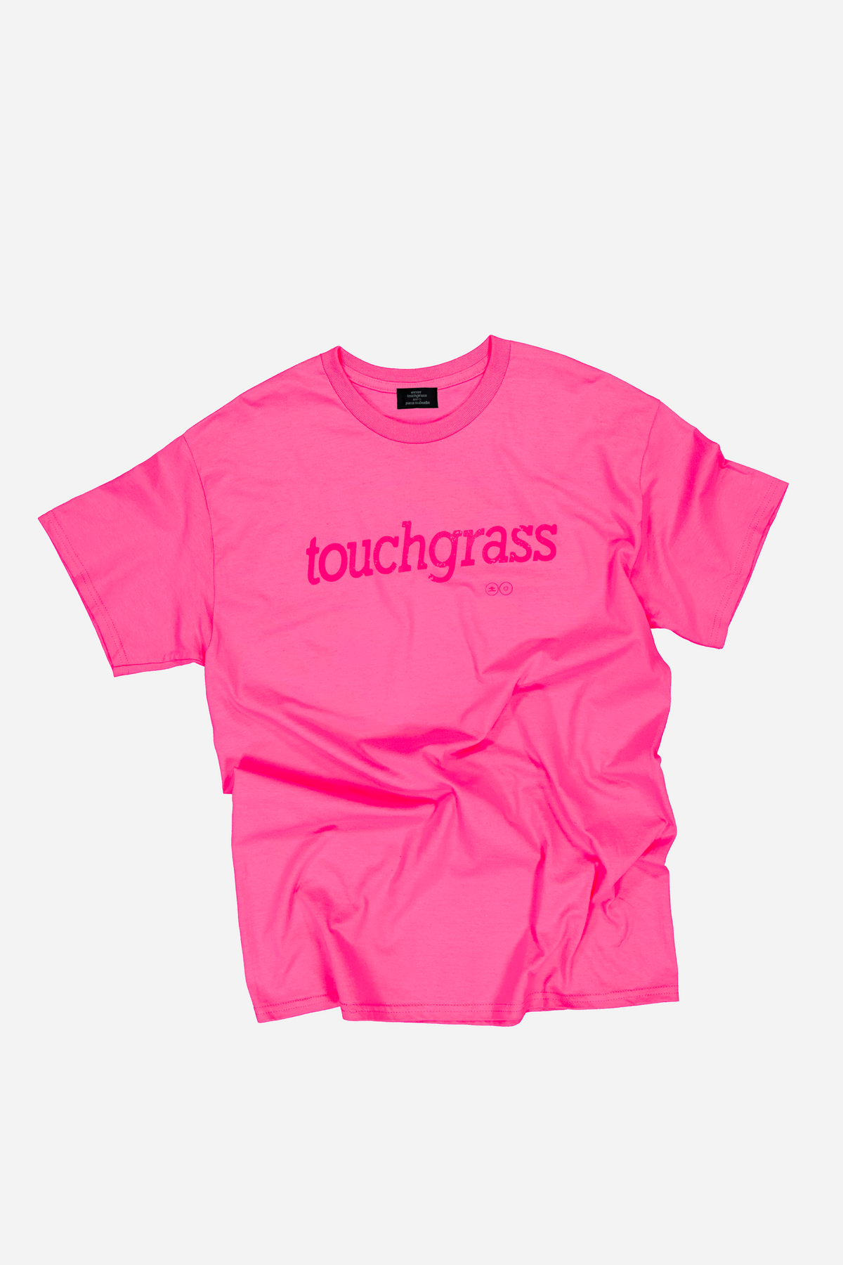 Touchgrass classic tee pink