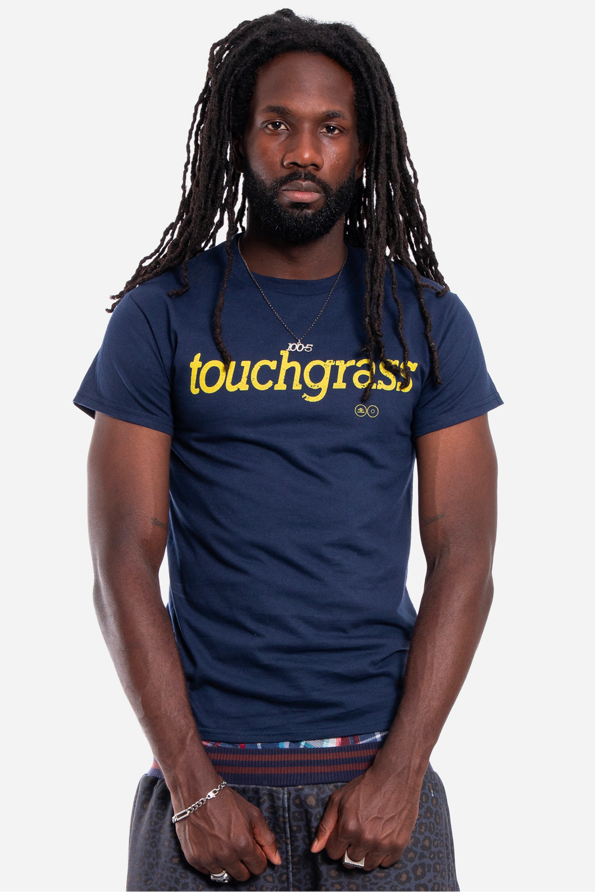Touchgrass classic tee navy