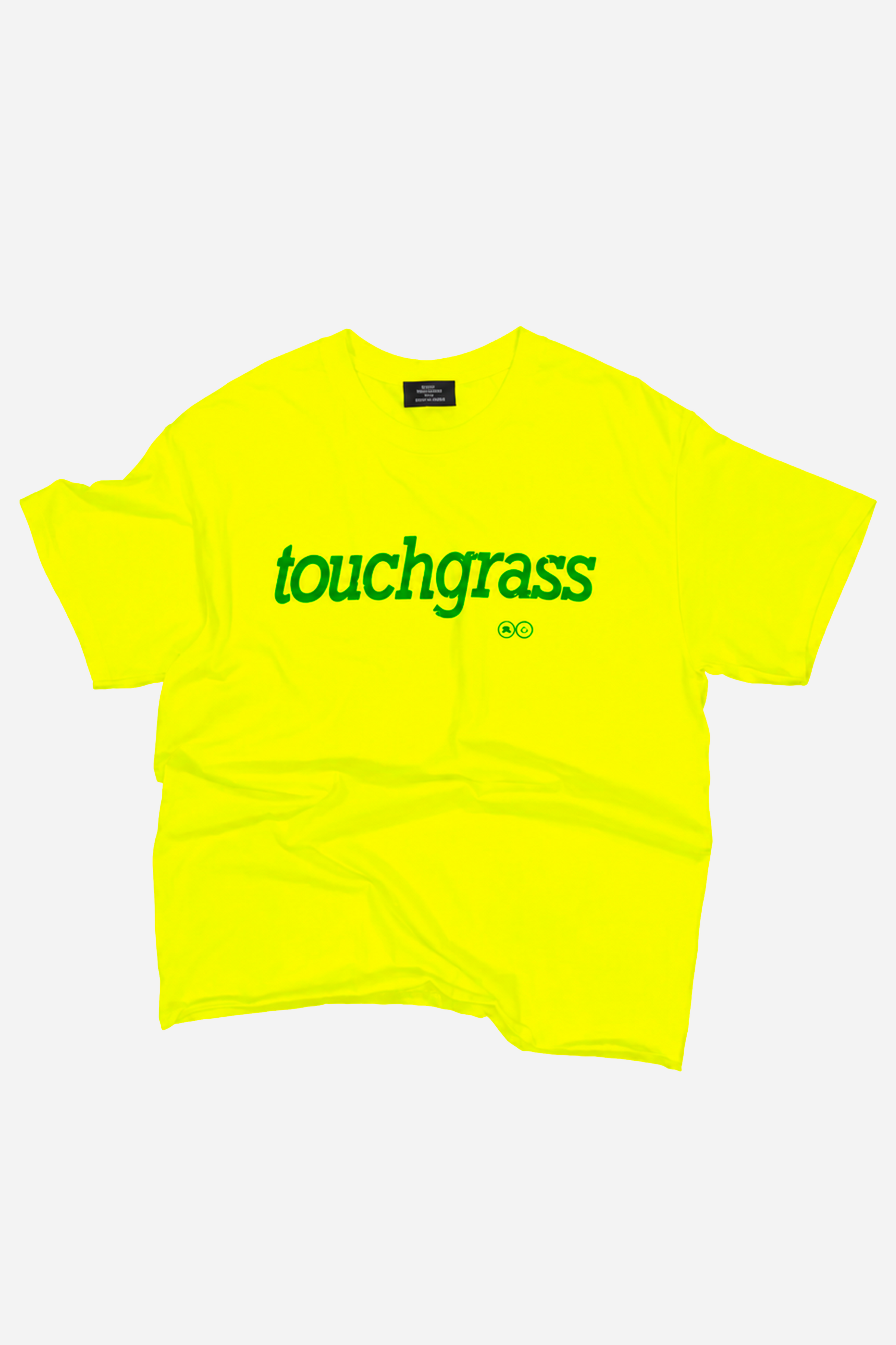 Touchgrass classic tee bright yellow