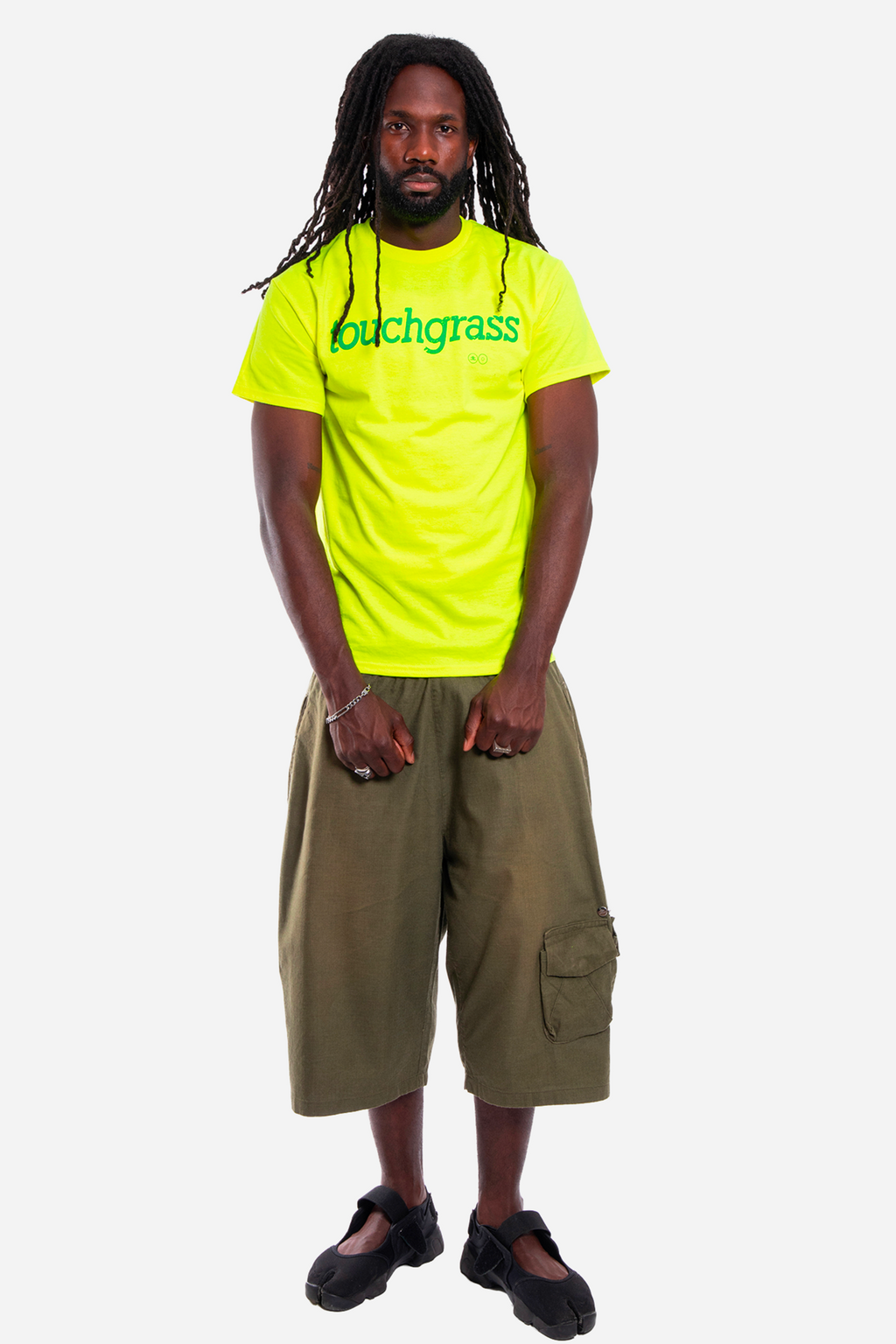 Touchgrass classic tee bright yellow