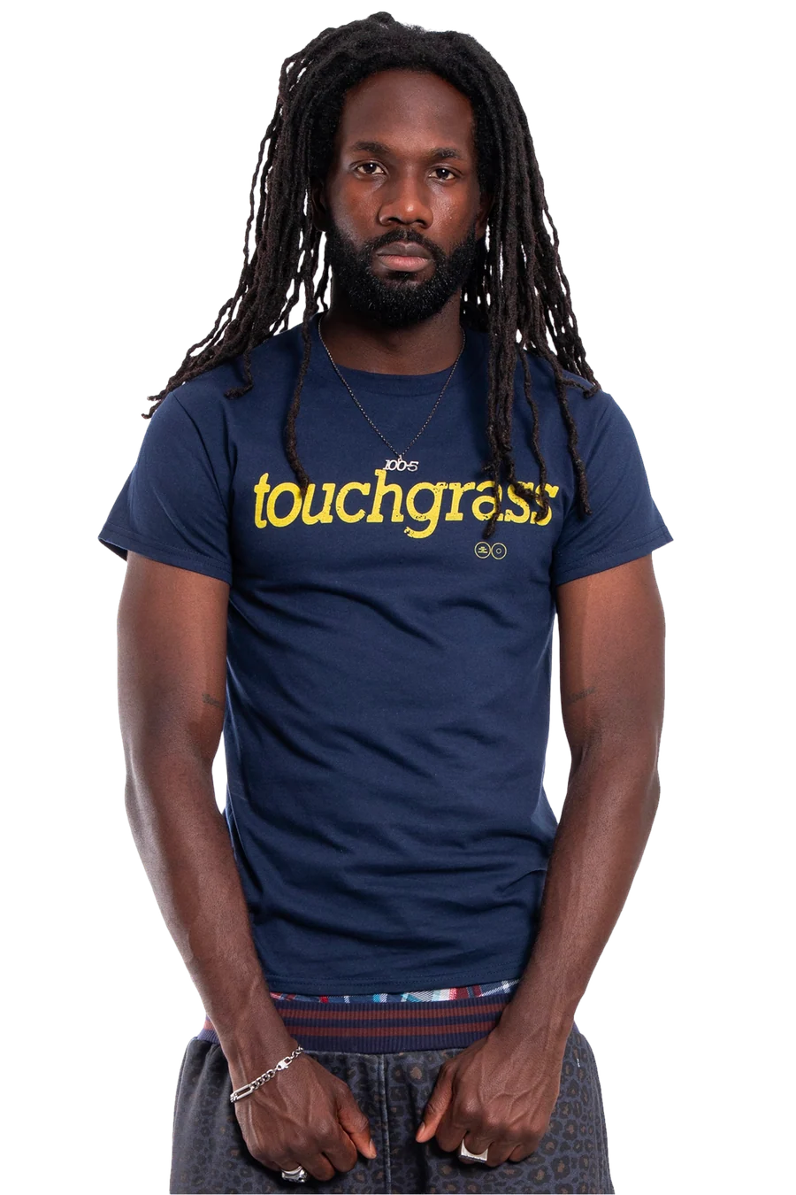 Touchgrass classic tee navy